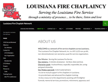 Tablet Screenshot of louisianafirechaplains.com